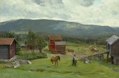 Muž na pastvině, Hiaasen, červen 1893 (olej na plátně)