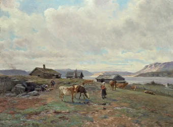 Ranní atmosféra v Holmvassbu