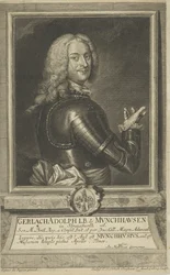 Portrét Gerlacha Adolfa von Munchausen 1688-1770, 1738.