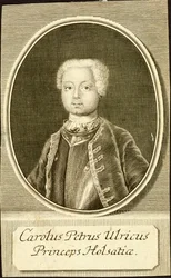 Portrét vévody Karla Petra Ulricha z Holštýnska-Gottorpu 1728-1762, 1734.