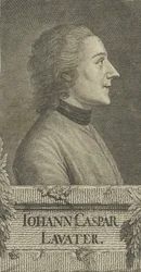 Portrét básníka a fyziognoma Johanna Kaspara Lavatera 1741-1801, 1773.