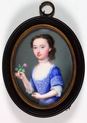 Lady Elizabeth Cavendish Bentinck, později markýza z Bath (smalt)