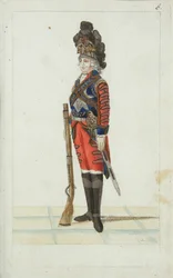 Důstojník jezdeckého pluku Life Guards, 1793