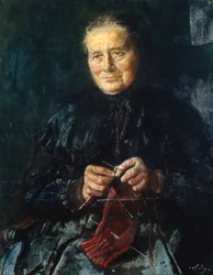 Pletoucí žena (malba)