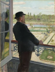 Portrét švédského malíře Karla Fredrika Nordstroma (1855-1923) 1882 (olej na plátně)
