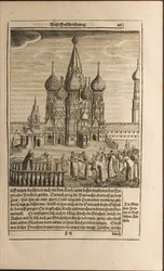 Moskva ilustrace z Cesty k velkému vévodovi pižmovému a perskému králi od Adama Oley