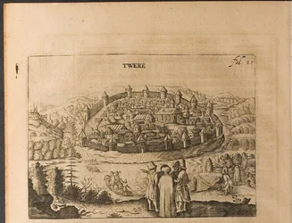 Tverská ilustrace z Cesty k velkému vévodovi z Muscovy a perskému králi od Adama Oleariho