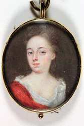 Dáma, pravděpodobně Lady Dorothy Savile, hraběnka z Burlingtonu (smalt)