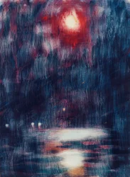Měsíční svit na jezeře Maggiore; Mondschein u jezera Maggiore