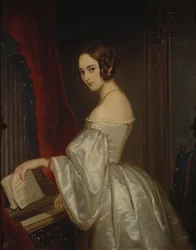 Portrét princezny Marie Ivanovny Kochubey, rozené Baryatinskaya 1818-1843