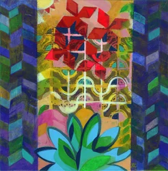 Meditace 14, c. 2017 (akryl na desce)