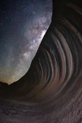 Mléčná dráha nad Wave Rockem