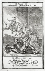 Bůh děsí Heliodora v chrámu, 2 Makabejské (3:21-28), 1695