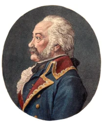 Portrét Adama Philippa, hraběte z Custine (1740 - 1793), francouzského generála.