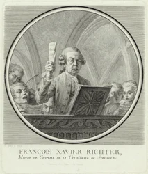 Portrét skladatele Franze Xavera Richtera 1709-1789, 1785.