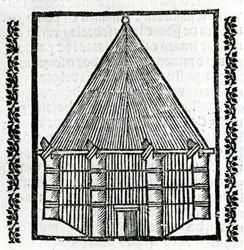 Chata z „Obecné historie Indie“ 1547
