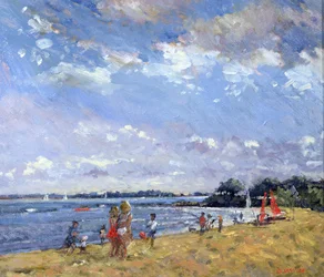 Večer, Carnac (olej na plátně)
