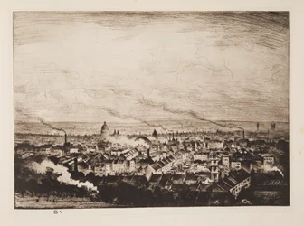 Londýn z Parliament Hill, hospoda. 1923.