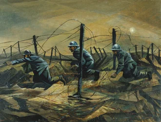 V zákopech, 1917