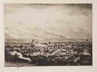 Londýn z Parliament Hill, pub.1923 (lept)
