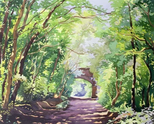 The Valley Walk, Sudbury, 2001 (wc na papíře)
