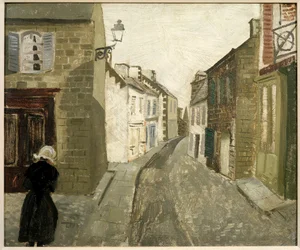 Pouliční scéna v Treboul, 1930