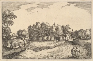 Klášter, deska 13 z provincie a města vévodství Brabant, ca. 1610
