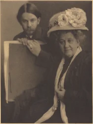 Alvin Langdon Coburn a jeho matka, asi 1909 (foto)
