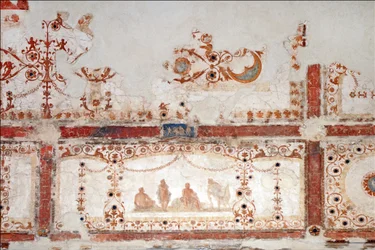 Detail výzdoby v Domus Aurea v Římě, 64-68 AC