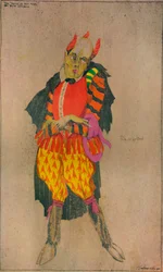 Návrh kostýmu ve filmu Bena Jonsona The Devil is an Ass, c1927