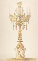 Design for a Candelabra, 1810-38.