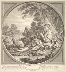 Pastorační poezie, ca. 1742.