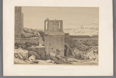Gezicht op de Akropolis van Athene Akropole v Aténách (název na objektu) Pohledy na nejznámější místa starověkého Řecka (...) (název série)