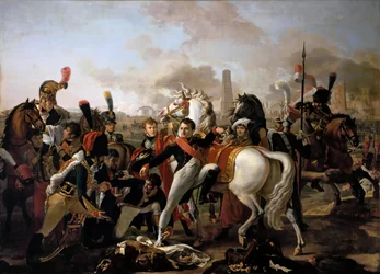 Napoleon zraněn před Ratisbonem, 23. dubna 1809
