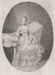 Portrét Marguerite Le Comte, 1764.