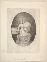 Portrét Marguerite Le Comte, 1764.
