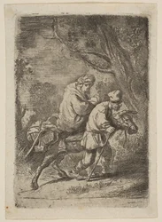 The Flight into Egypt: Small Plate.n.d.