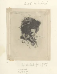 Zelfportret uvádí Saskia: alleen Rembrandt Kolekce osmdesáti pěti původních tisků (název série)