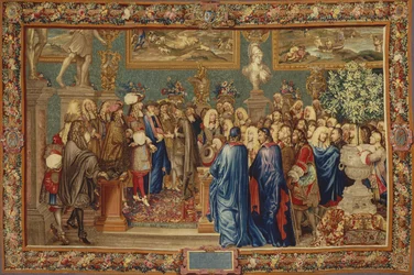 Audience udělená Ludvíkem XIV. hraběti z Fuentes... v Louvru, 24. března 1662, asi 1730.