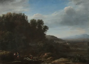 Italská krajina, asi 1630 (olej na plátně)