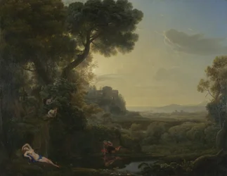 Krajina s Narcisem a Echó, 1644