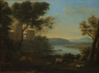 Pastorační krajina: Římská Campagna, ca. 1639.