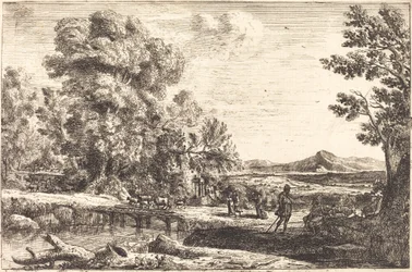 Rebecca a Eliezer (dřevěný most)