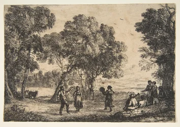 Malý talíř pro country tanec, ca. 1637.