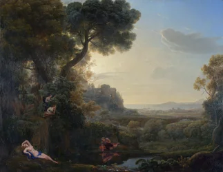 Krajina s Narcisem a Echó, 1644