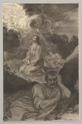 Kristus v zahradě Olivetské, 17. století.
