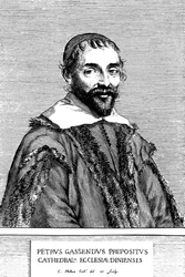 Pierre Gassendi, francouzský filozof, vědec, astronom a matematik, 17. století.