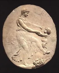 Bacchante a malý satyr
