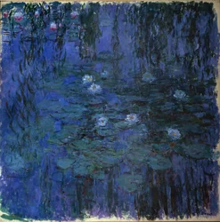 Modrý leknín (olej na plátně, cca 1916-1919)