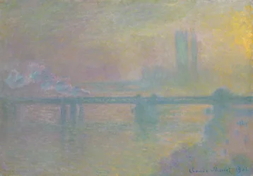 Charing Cross Bridge, Londýn, 1901.